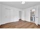 Bedroom features closet, and a view of an attached bathroom at 3532 Dial Dr, Stone Mountain, GA 30083