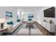 Bright living room featuring modern white furniture, stylish decor, and plenty of natural light at 3532 Dial Dr, Stone Mountain, GA 30083