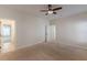 Bedroom with neutral walls, carpet, and a ceiling fan at 3529 S Sherwood Se Rd, Smyrna, GA 30082