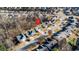 Aerial shot of the neighborhood showcasing homes with mature trees and well-maintained yards at 4146 Mcever Park Dr, Acworth, GA 30101