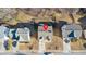 Overhead aerial view of the home and its surrounding neighborhood with mature landscaping at 4146 Mcever Park Dr, Acworth, GA 30101