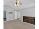 Large primary bedroom features vaulted ceilings, natural light, and a walk-in closet at 2157 Capella Sw Cir, Atlanta, GA 30331