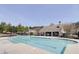 Community pool featuring a large swimming area, shaded pavilion, and ample lounge space for residents at 2157 Capella Sw Cir, Atlanta, GA 30331