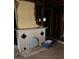 Renovation in progress with brick fireplace and blue accent tiles at 1771 Hosea L Williams Se Dr, Atlanta, GA 30317