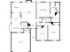 Detailed floor plan featuring a kitchen, living room, bedrooms and garage at 2603 Herndon Rd, Lawrenceville, GA 30043