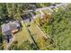 Aerial view of the property and surrounding neighborhood showcasing the home's large lot at 2776 Grand Sw Ave, Atlanta, GA 30315