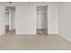 Bedroom view showing a walk-in closet with metal shelving at 2870 Pharr Court South Nw # 2901, Atlanta, GA 30305