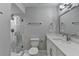 Modern bathroom features a vanity, toilet and glass enclosed shower at 346 Carpenter Dr # 29, Atlanta, GA 30328