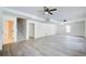 The basement features wood-look flooring and recessed lighting, offering a clean, modern space at 384 Minix Rd, Sharpsburg, GA 30277