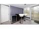 Cool bar area featuring a wine fridge, bar counter, and patio door at 1343 Renee Dr, Decatur, GA 30035