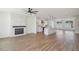 Spacious living room featuring a modern kitchen and cozy fireplace at 1092 Glen Opal Dr, Decatur, GA 30032