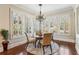 Charming breakfast nook bathed in natural light with shuttered windows at 2310 Gracehaven Way, Lawrenceville, GA 30043
