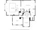 Upper level floor plan showcasing library, home theater, bar and bedroom areas at 1790 Mountain Farm Rd, Woodstock, GA 30188