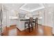 Modern kitchen boasts stainless steel appliances and custom cabinets at 1790 Mountain Farm Rd, Woodstock, GA 30188