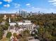 City skyline and treetop view with charming churches below on a beautiful day with clouds in the bright, blue sky at 2626 Peachtree Nw Rd # 704, Atlanta, GA 30305