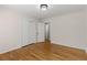 Bedroom with hardwood floors, a window and a closet at 2542 Maclaren Cir, Dunwoody, GA 30360