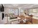 Cozy living room with a fireplace, open layout, and access to additional seating areas for relaxation and social gatherings at 2542 Maclaren Cir, Dunwoody, GA 30360