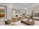 Bright living room featuring an open layout, seamlessly connecting to other living spaces, with ample seating at 2542 Maclaren Cir, Dunwoody, GA 30360