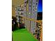 Condo balcony featuring artificial turf, lounge seating, and city views at 795 Hammond Dr # 813, Sandy Springs, GA 30328