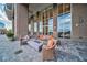 Outdoor patio with comfortable seating, a cozy fire pit, and access to the building at 2950 Mount Wilkinson Se Pkwy # 505, Atlanta, GA 30339