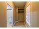 Spacious walk-in closet with built-in shelving unit at 8245 Mill Run Trl, Whitesburg, GA 30185