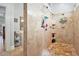 Large tile shower with built in shelves and dual shower heads at 1883 Rugby Ave, Atlanta, GA 30337