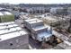 Aerial view of the brick-clad home within a community at 1311 English Nw St, Atlanta, GA 30318