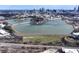 Panoramic aerial view of the city reservoir at 1311 English Nw St, Atlanta, GA 30318