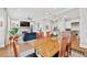 Chic dining room showcasing an open layout with a cozy living area and a gourmet kitchen at 1311 English Nw St, Atlanta, GA 30318