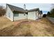 A view of the backyard of this single Gathering home at 1854 Brittlebank Ln, Lawrenceville, GA 30043