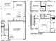 Detailed floor plan showcasing the layout of the home's living spaces at 206 Oak View Ln, Dallas, GA 30157