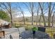 A tranquil deck showcases outdoor seating and a beautiful view of the water at 4084 Columns Dr, Marietta, GA 30067