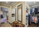 Well-organized walk-in closet with custom shelving, hanging racks and abundant storage space at 4084 Columns Dr, Marietta, GA 30067