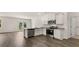 Modern kitchen with stainless steel appliances, granite countertops, and a convenient island at 8601 Secretariat Dr, Lithonia, GA 30058