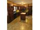 Traditional kitchen featuring wood cabinets, island, and modern appliances at 3412 Sherrod Sw Dr, Marietta, GA 30060
