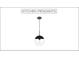 Modern kitchen pendant lighting with black and clear glass globe at 2202 Carlton Ct # 7, Atlanta, GA 30318