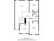 Upstairs floor plan featuring 3 bedrooms and 2 baths. The open hall area leads to the staircase at 5300 Willow Park Blvd, Atlanta, GA 30349