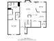 Detailed first floor layout featuring the primary bedroom, kitchen, living room, dining area, and laundry at 5300 Willow Park Blvd, Atlanta, GA 30349