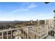 Spectacular skyline views from the condo balcony, overlooking the city and nearby stadium at 250 Pharr Road Northeast Ne Rd, Atlanta, GA 30305