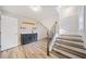 Finished basement with stairs, wet bar and durable modern floors at 198 Scott St Nw, Atlanta, GA 30314