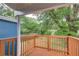 View from the wood deck overlooking the spacious, grassy backyard at 198 Scott St Nw, Atlanta, GA 30314