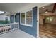 View from porch to living room with wood floors, beams and outdoor view at 198 Scott St Nw, Atlanta, GA 30314