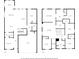 Floorplans for both stories including bedrooms, bathrooms, living spaces and garages at 442 Payne Rd, Woodstock, GA 30188