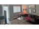 Cozy living room featuring natural light, modern decor, and gray colored walls at 795 Hammond Dr # 1904, Atlanta, GA 30328