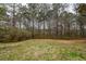 View of a large backyard with tree line in the distance at 2511 Hope Dr, Conyers, GA 30094