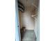 Storage closet with shelving for storing home goods and seasonal items at 1376 Keys Lake Ne Dr, Brookhaven, GA 30319