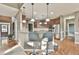 Eat-in kitchen with stainless steel appliances and granite countertops at 2837 Captain Ct, Dacula, GA 30019