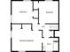 Upstairs floor plan with two bedrooms, one primary bedroom, hall, and bath at 1376 Cornwall Rd, Decatur, GA 30032