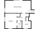 Basement floor plan with a recreation room, bedroom, hall, bath, and laundry at 1376 Cornwall Rd, Decatur, GA 30032