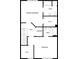 Upstairs floor plan featuring primary bedroom, additional bedroom, 2 bathrooms, hall, laundry, and walk-in closet at 1100 Cotton Gin Dr, Woodstock, GA 30188